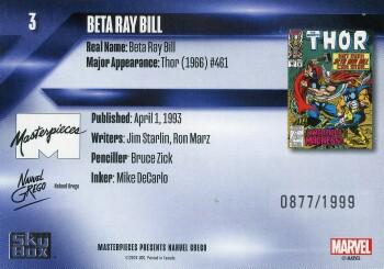 Beta Ray Bill back artwork