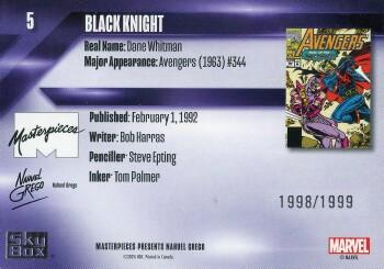 Black Knight back artwork