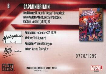 Captain Britain back artwork