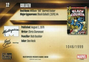 Goliath back artwork