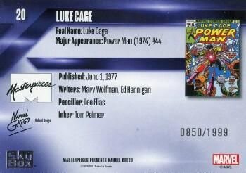 Luke Cage back artwork