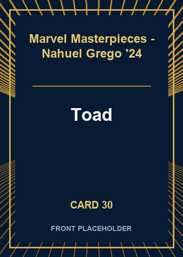 Toad front artwork
