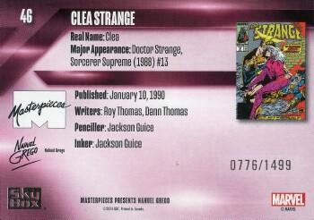 Clea Strange back card image