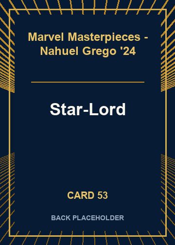 Star-Lord back card image