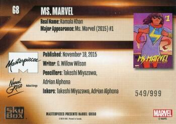 Ms. Marvel back card image