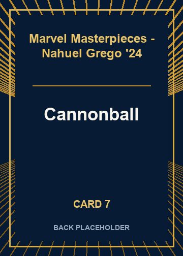 Cannonball back card image