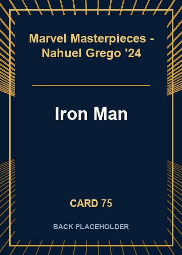Iron Man back card image