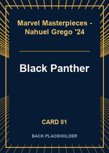 Black Panther back card image
