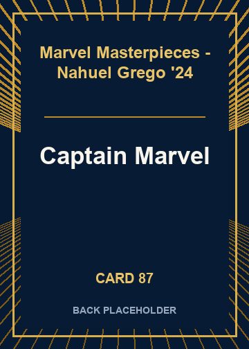 Captain Marvel back card image