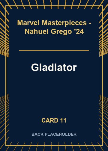 Gladiator back card image