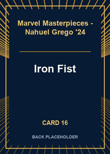 Iron Fist back card image