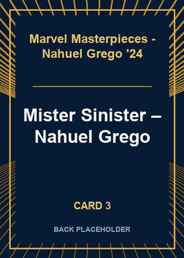 Mister Sinister back card image