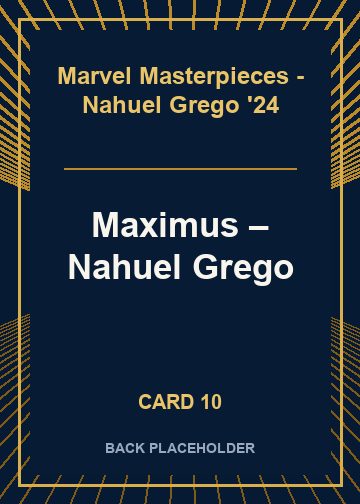 Maximus back card image