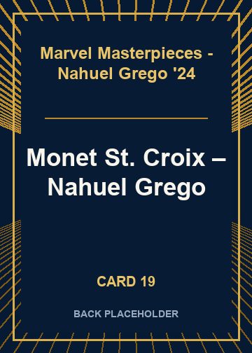 Monet St. Croix back card image