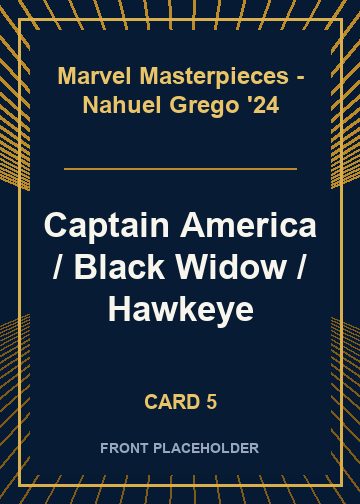 Captain America / Black Widow / Hawkeye card thumbnail