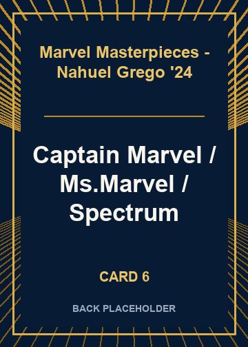 Captain Marvel / Ms.Marvel / Spectrum back card image