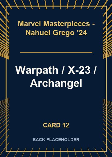 Warpath / X-23 / Archangel back card image