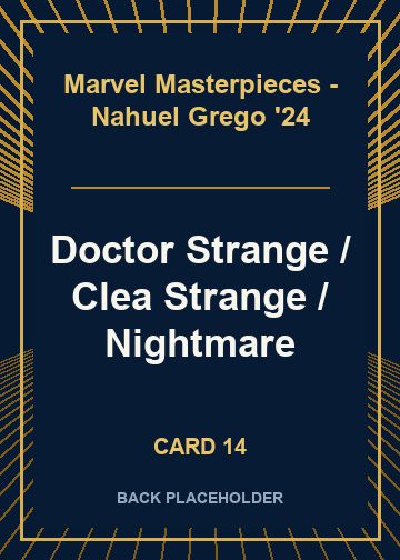 Doctor Strange / Clea Strange / Nightmare back card image