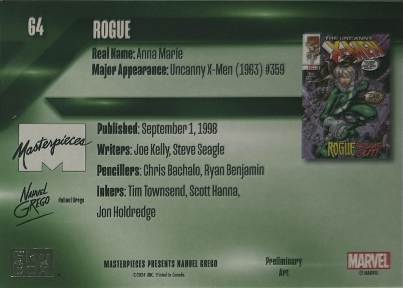 Rogue back card image
