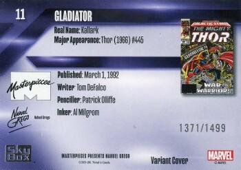 Gladiator back card image