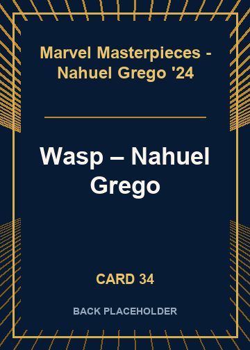 Wasp back card image