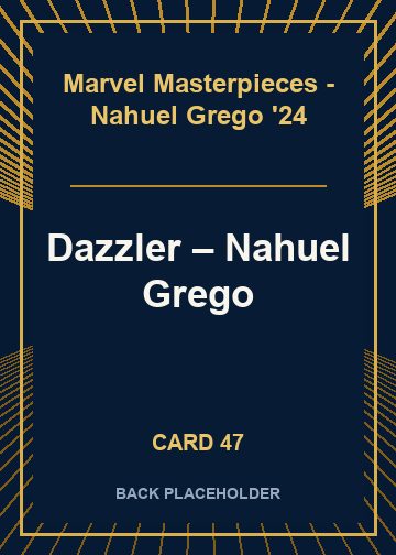 Dazzler back card image