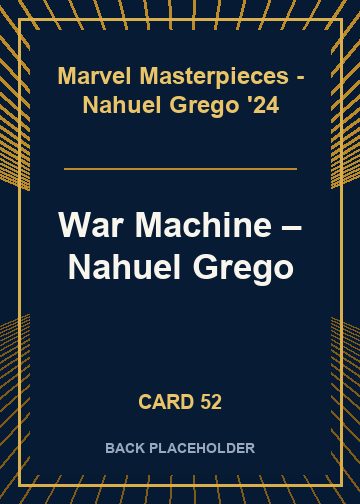 War Machine back card image