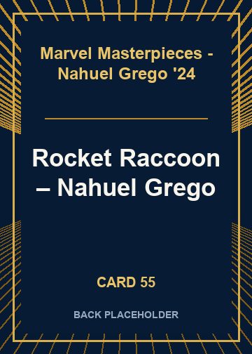 Rocket Raccoon back card image