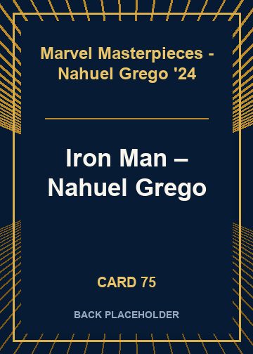 Iron Man back card image
