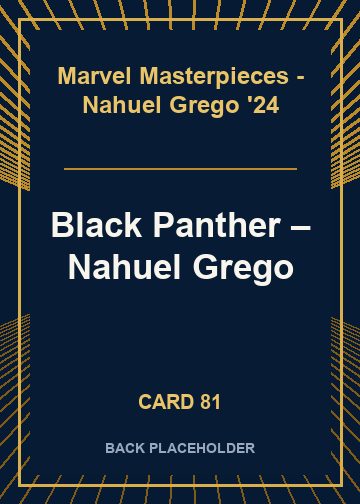 Black Panther back card image