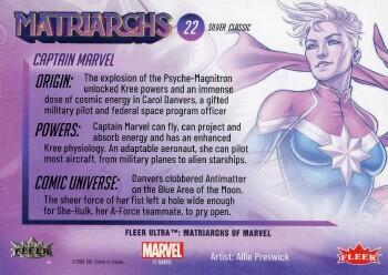 Captain Marvel back artwork