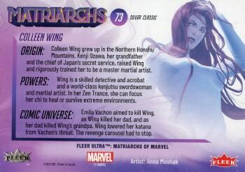 Colleen Wing back card image