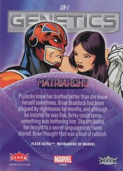 Psylocke/Captain Britian back card image