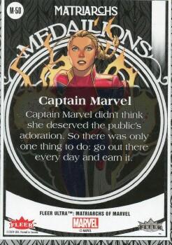Captain Marvel back card image