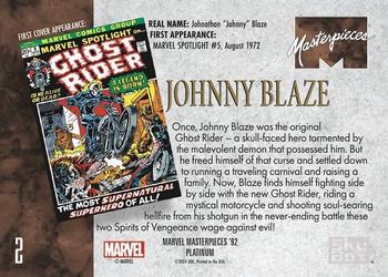 Johnny Blaze back artwork