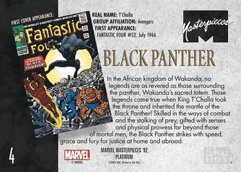Black Panther back artwork