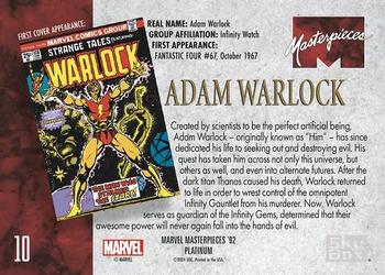 Adam Warlock back artwork