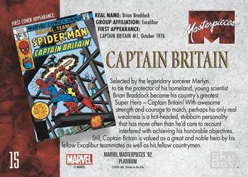 Captain Britain back artwork