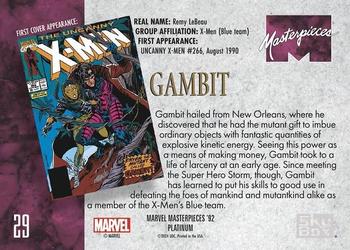 Gambit back artwork
