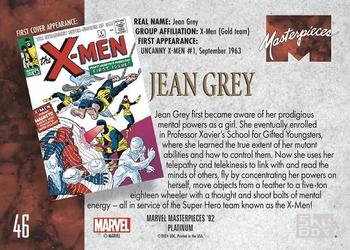 Jean Grey back card image