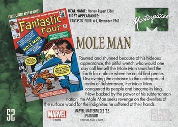 Mole Man back card image