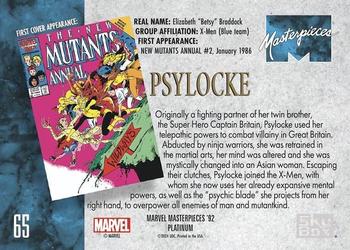 Psylocke back card image