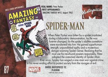 Spider-Man back card image