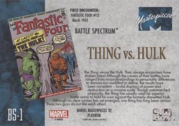 Thing vs. Hulk back card image
