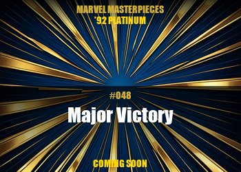 Major Victory back card image