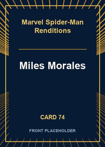 Miles Morales front card image