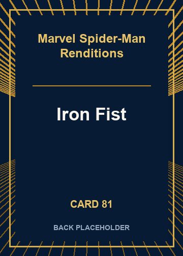 Iron Fist back card image