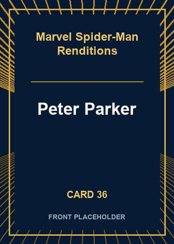 Peter Parker front card image