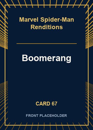 Boomerang front card image