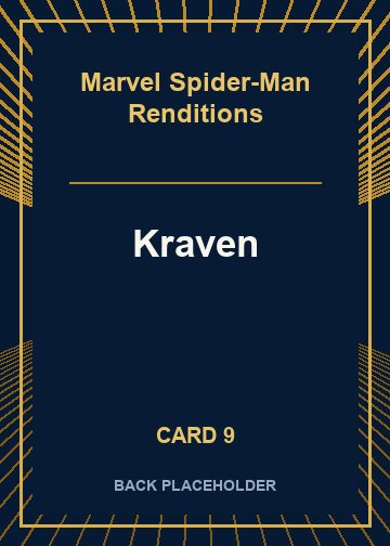 Kraven back card image